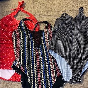 3 one piece bathing suits
